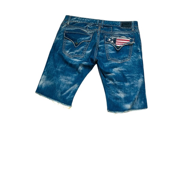 Robin’s Jean Distressed Shorts | Size 42 | American Flag Pocket | Made in USA | - Picture 5 of 14